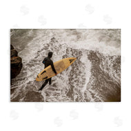 Crystal Lynn Collins | Surfer Strolling Shore