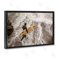 Crystal Lynn Collins | Surfer Strolling Shore