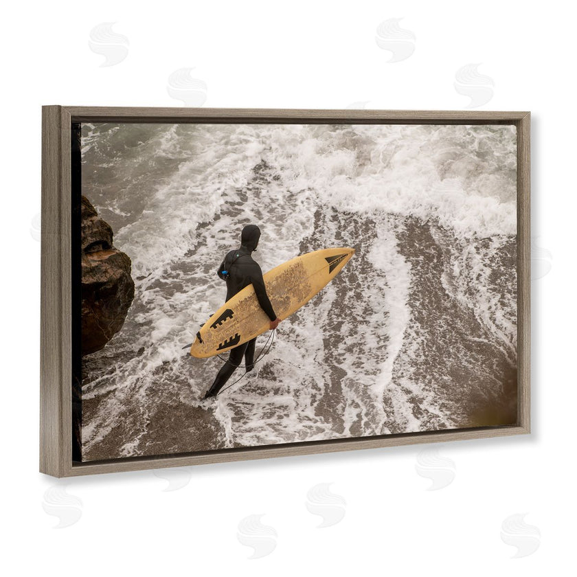 Crystal Lynn Collins | Surfer Strolling Shore