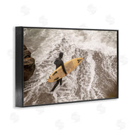 Crystal Lynn Collins | Surfer Strolling Shore