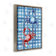 Mercedes Lopez Charro | Coastal Crabs on Plaid