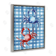 Mercedes Lopez Charro | Coastal Crabs on Plaid