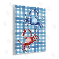 Mercedes Lopez Charro | Coastal Crabs on Plaid