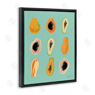 Yvette St. Amant | Papaya Fruits on Blue