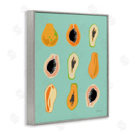 Yvette St. Amant | Papaya Fruits on Blue