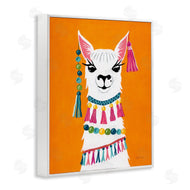 Yvette St. Amant | Festive Llama Portrait