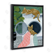 Yvette St. Amant | Cuddling Laundry Cats