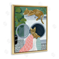 Yvette St. Amant | Cuddling Laundry Cats