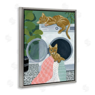 Yvette St. Amant | Cuddling Laundry Cats