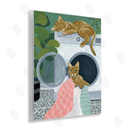 Yvette St. Amant | Cuddling Laundry Cats