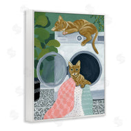Yvette St. Amant | Cuddling Laundry Cats