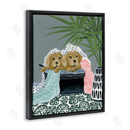Yvette St. Amant | Cuddling Laundry Dogs