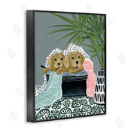 Yvette St. Amant | Cuddling Laundry Dogs