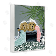 Yvette St. Amant | Cuddling Laundry Dogs
