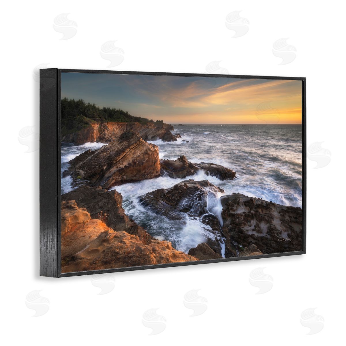 Nautical Shore Acres Black Frame Print Wall Art, Home Decor by Alan Majchrowicz