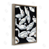 Haley Knighten | Overlapping Swans on Black