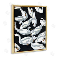 Haley Knighten | Overlapping Swans on Black