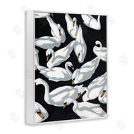 Haley Knighten | Overlapping Swans on Black