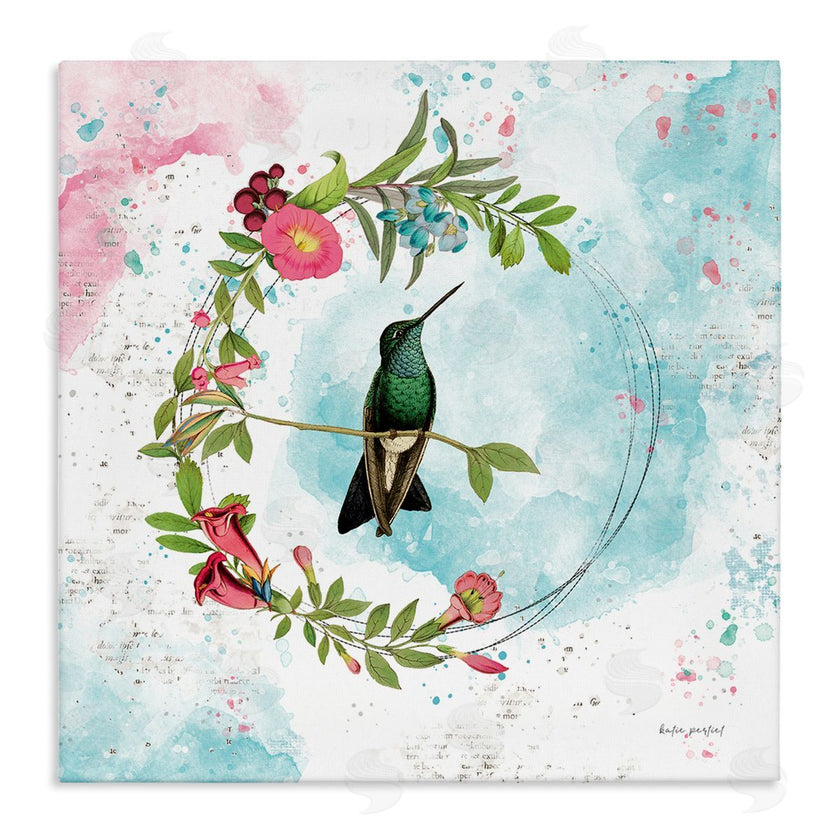 Katie Pertiet | Hummingbird within Wreath