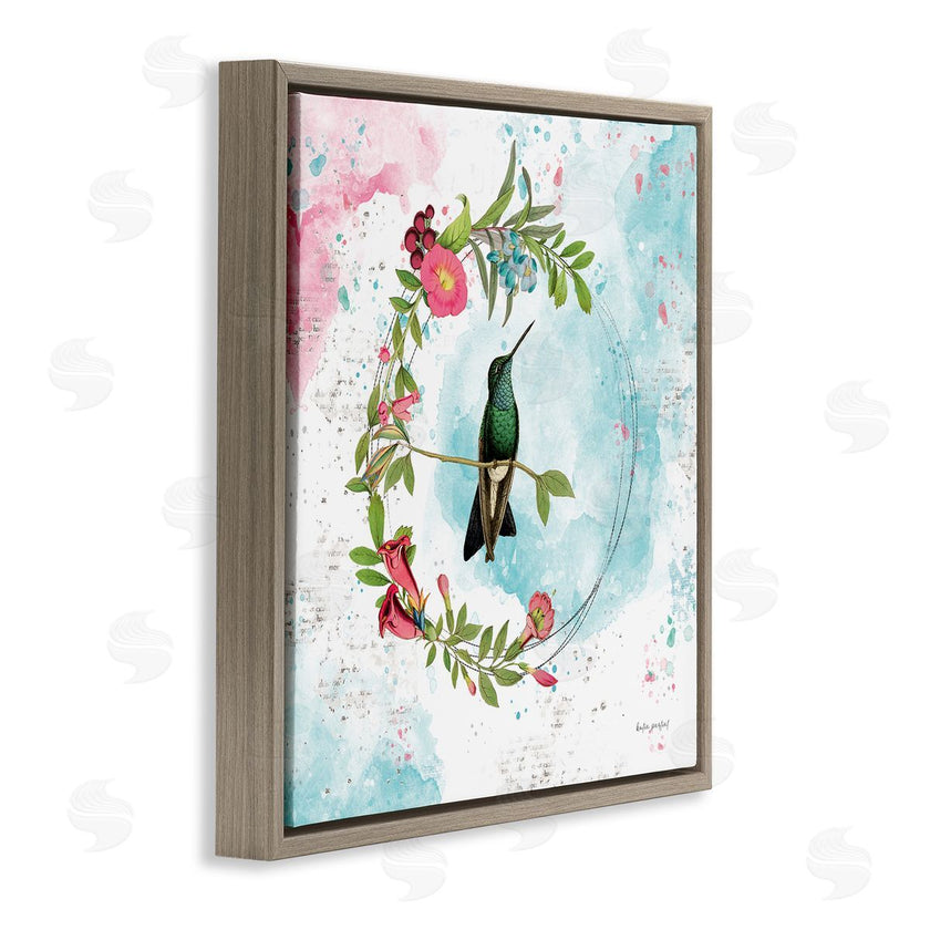 Katie Pertiet | Hummingbird within Wreath