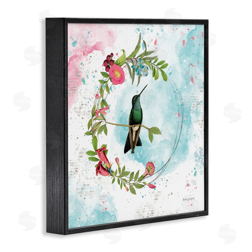 Katie Pertiet | Hummingbird within Wreath