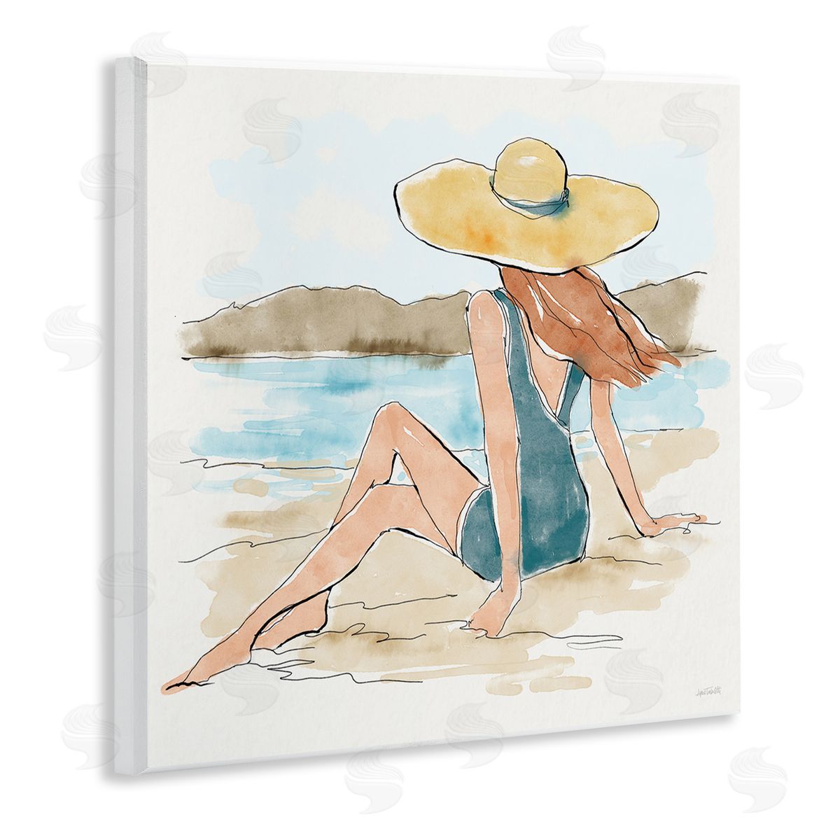 Summer Day Beauty Wood Plaque Wall Art, Home Decor by Anne Tavoletti