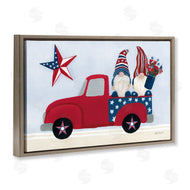 Yvette St. Amant | Patriotic Gnomes in Truck