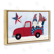 Yvette St. Amant | Patriotic Gnomes in Truck