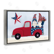 Yvette St. Amant | Patriotic Gnomes in Truck