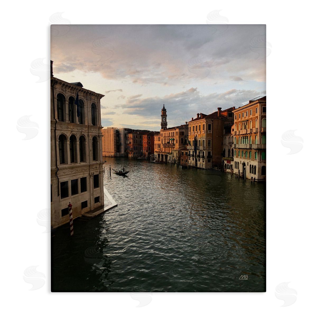 Venice Canal Architecture Canvas Wall Art, Home Decor by Max Blakesberg Studios