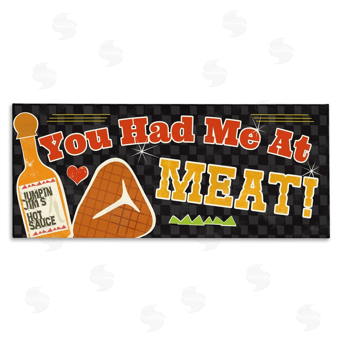 You Had Me At Meat Canvas Wall Art, Home Decor by Pela Studio