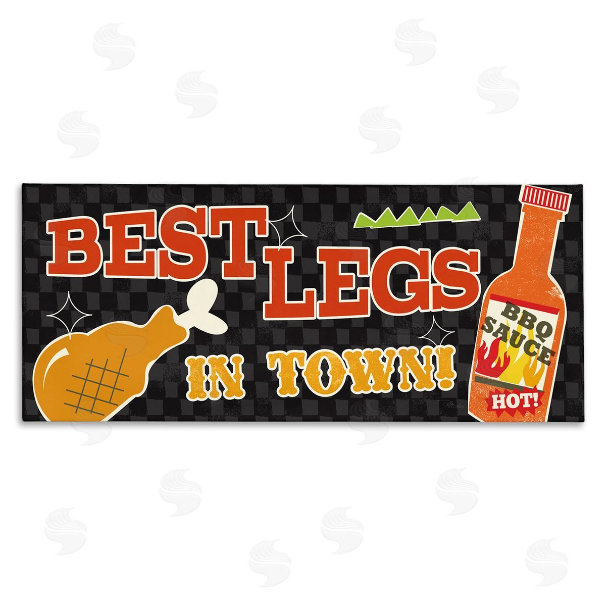 Best Legs in Town Canvas Wall Art, Home Decor by Pela Studio