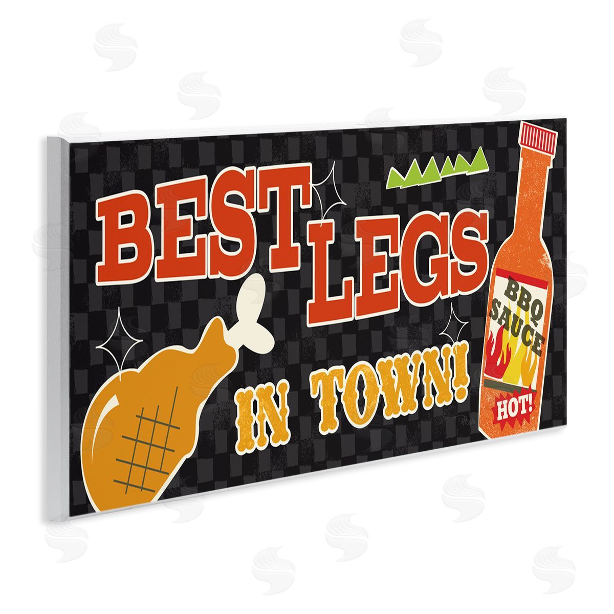 Best Legs in Town Wood Plaque Wall Art, Home Decor by Pela Studio