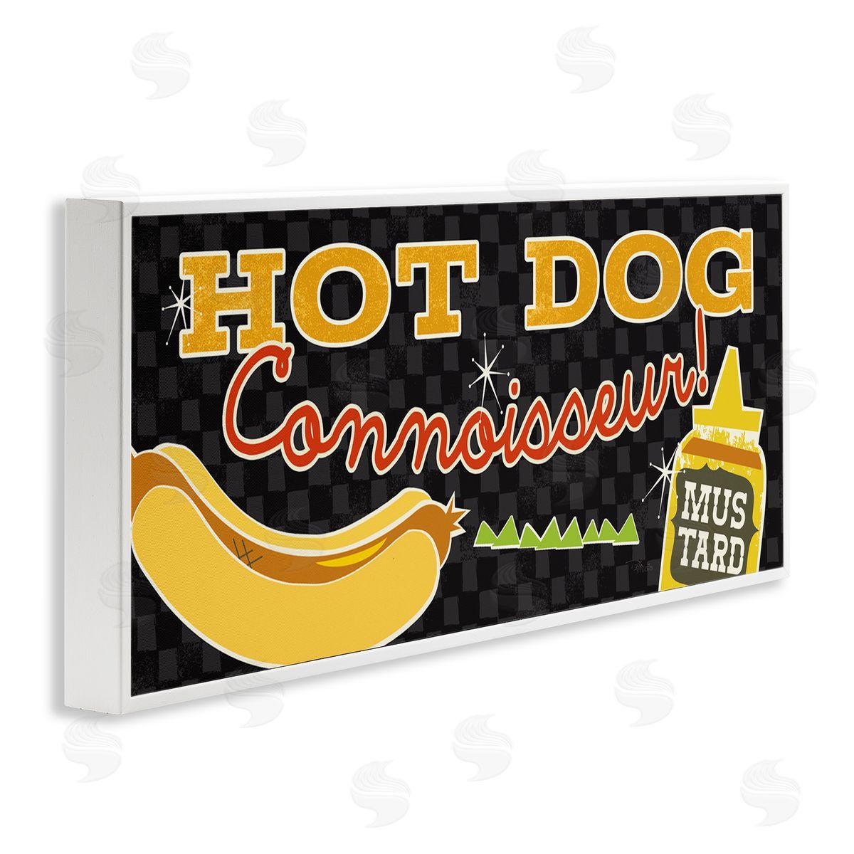 Hot Dog Connoisseur White Frame Print Wall Art, Home Decor by Pela Studio