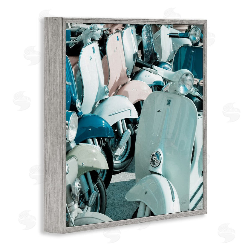 Deborah Revell | Lined Up Italian Scooters