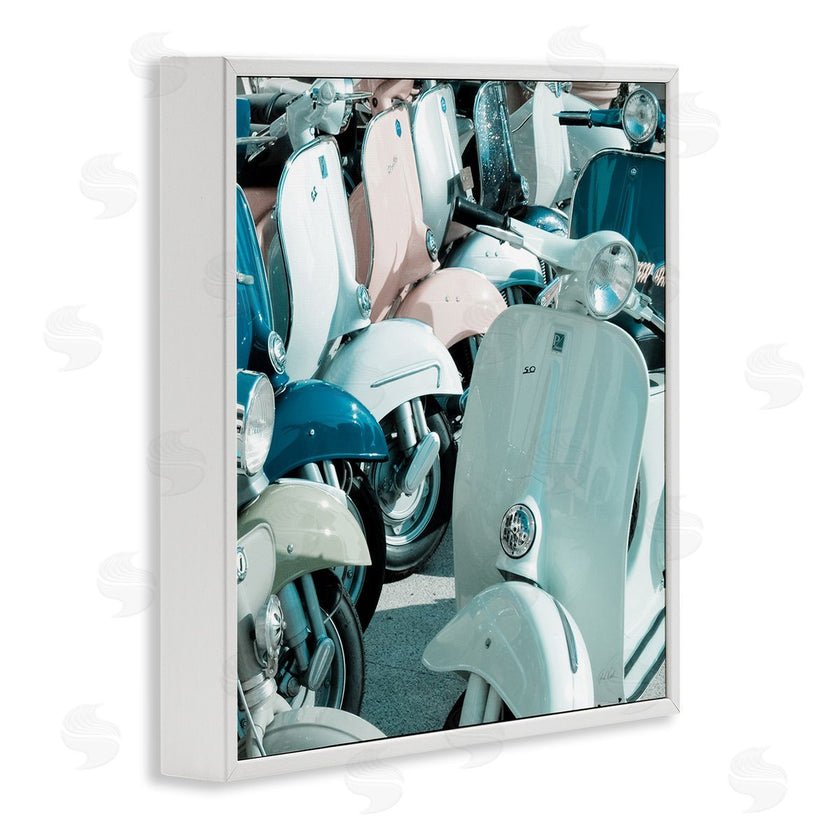 Deborah Revell | Lined Up Italian Scooters