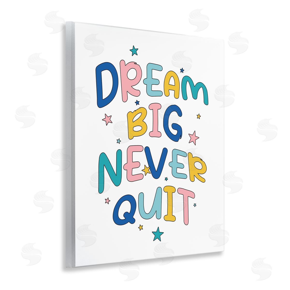Dream Big Never Quit Wood Plaque Wall Art, Home Decor by Ahmed Sameh Hussein