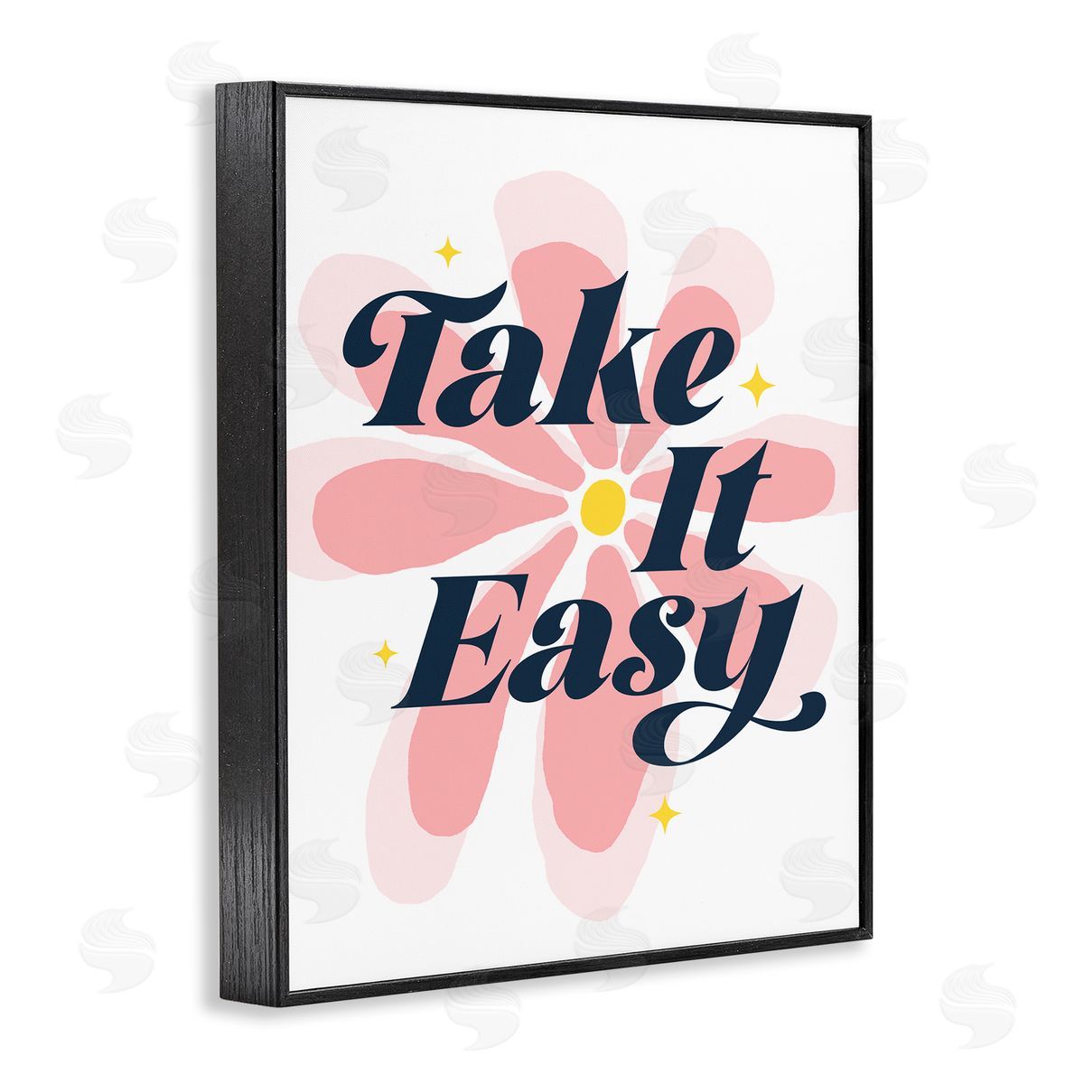 Groovy Take It Easy Black Frame Print Wall Art, Home Decor by Ahmed Sameh Hussein