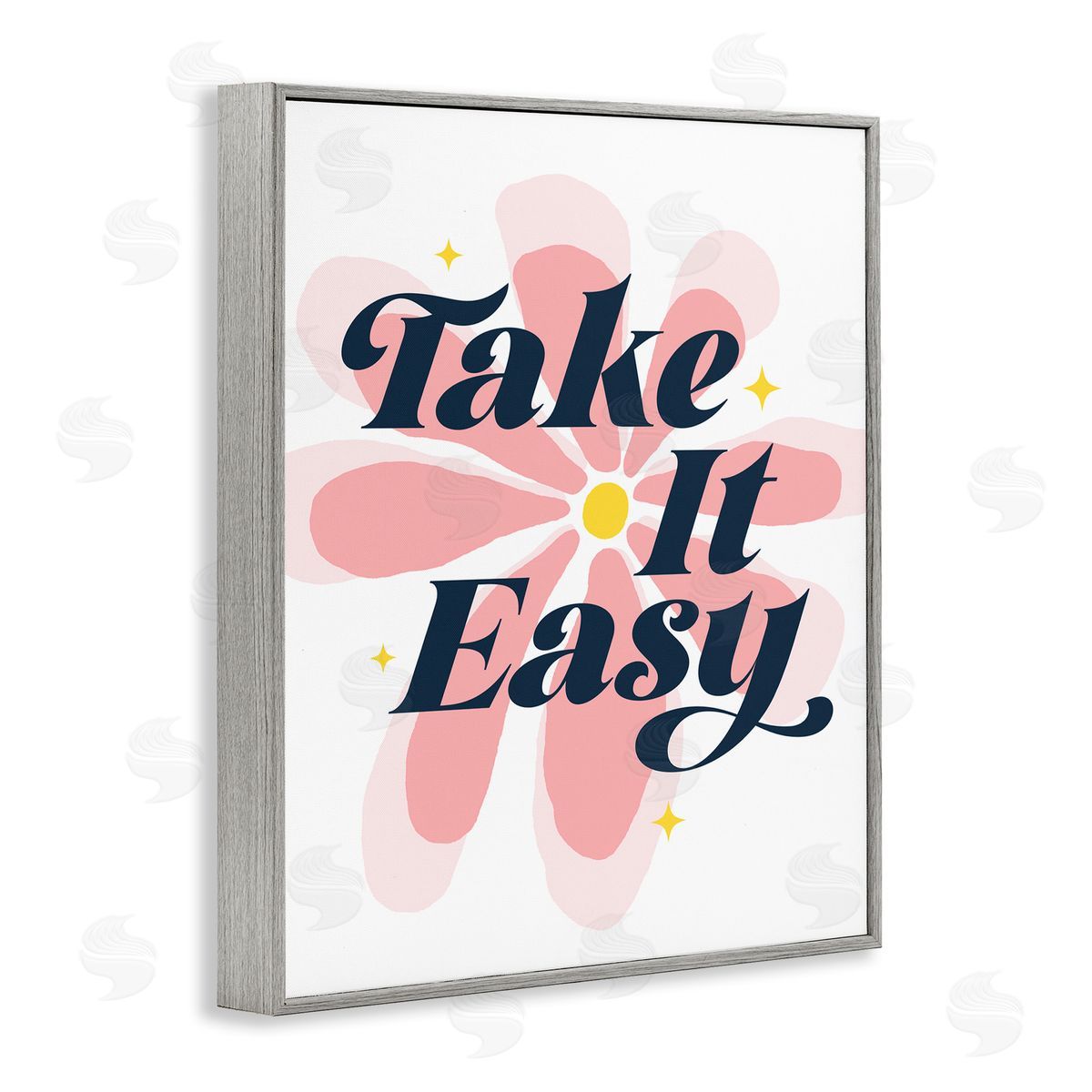 Groovy Take It Easy Grey Frame Print Wall Art, Home Decor by Ahmed Sameh Hussein