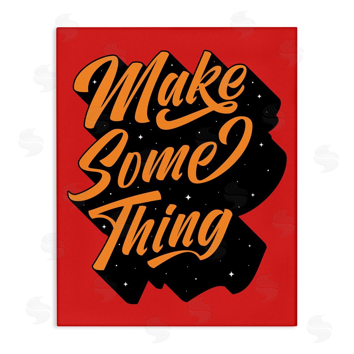 Make Something Typography Canvas Wall Art, Home Decor by Ahmed Sameh Hussein