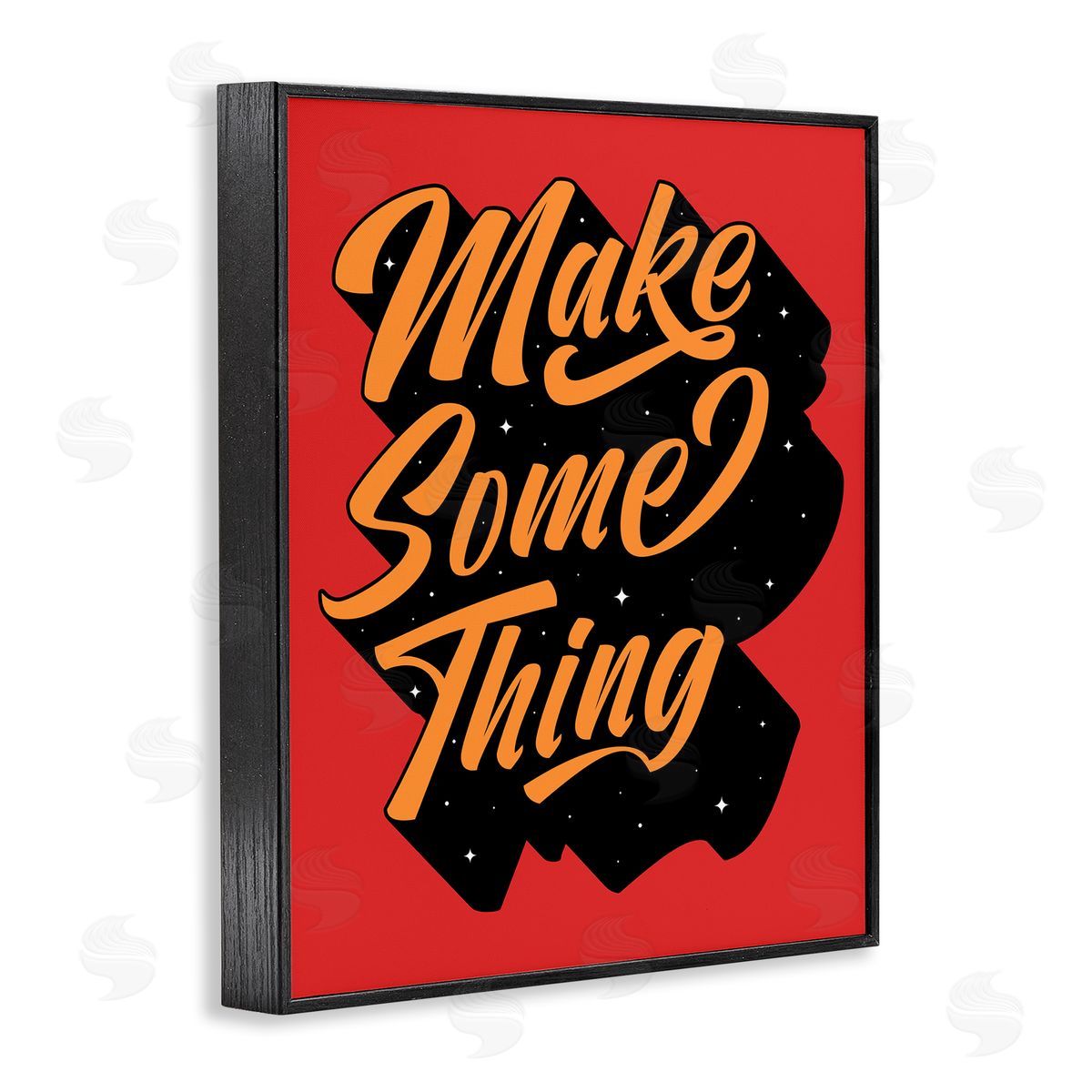 Make Something Typography Black Frame Print Wall Art, Home Decor by Ahmed Sameh Hussein