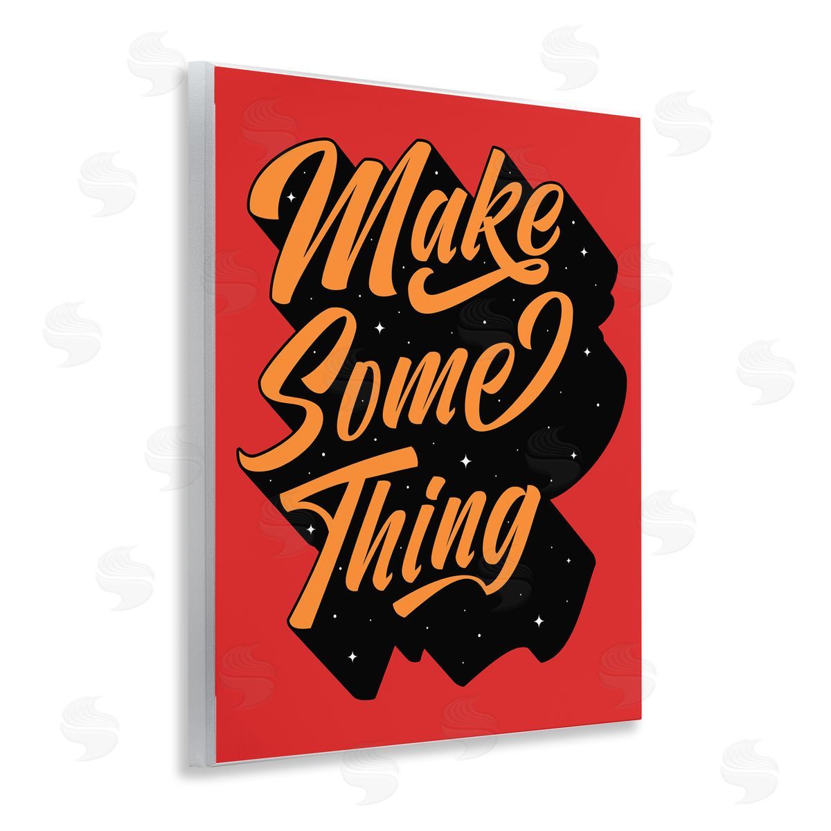 Make Something Typography Wood Plaque Wall Art, Home Decor by Ahmed Sameh Hussein