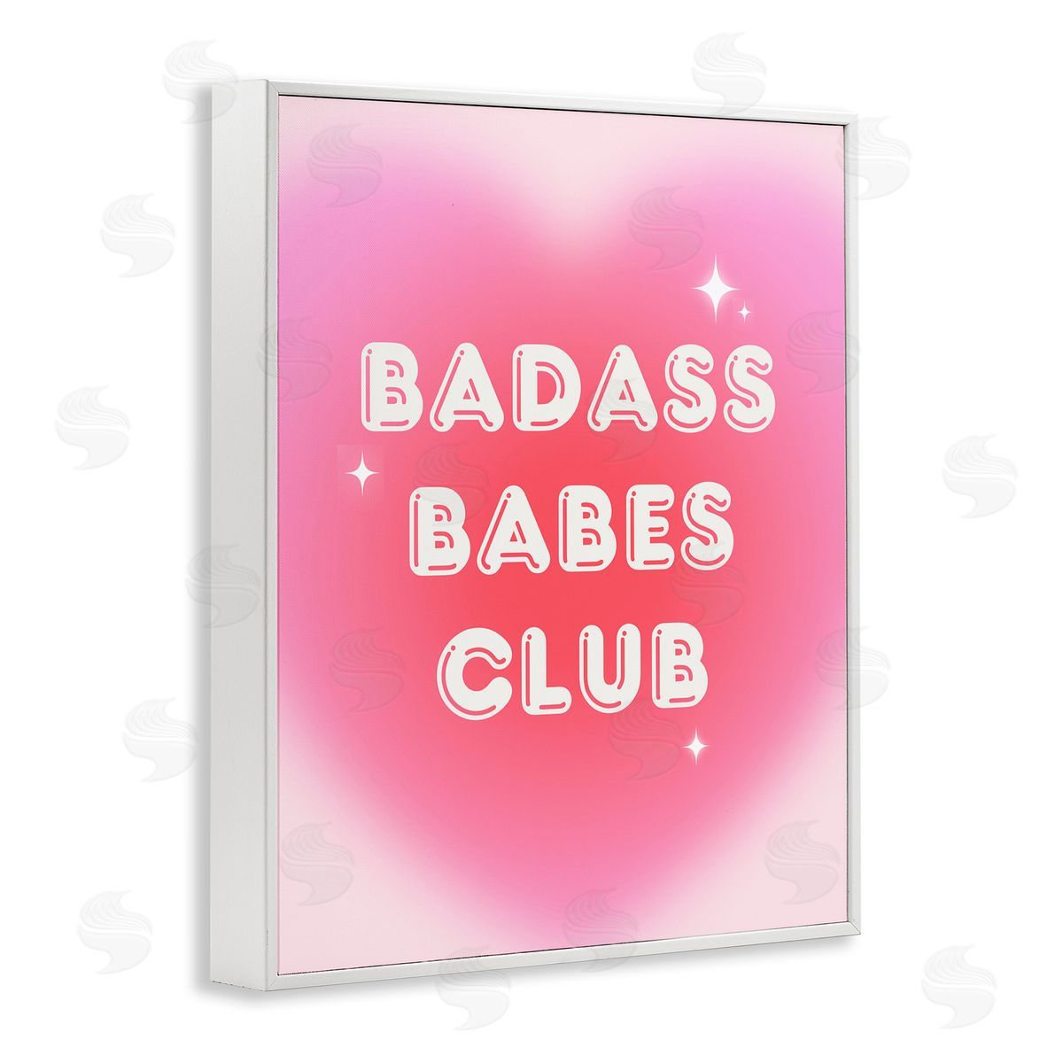 Bad*ss Babes Club White Frame Print Wall Art, Home Decor by House of Lulu