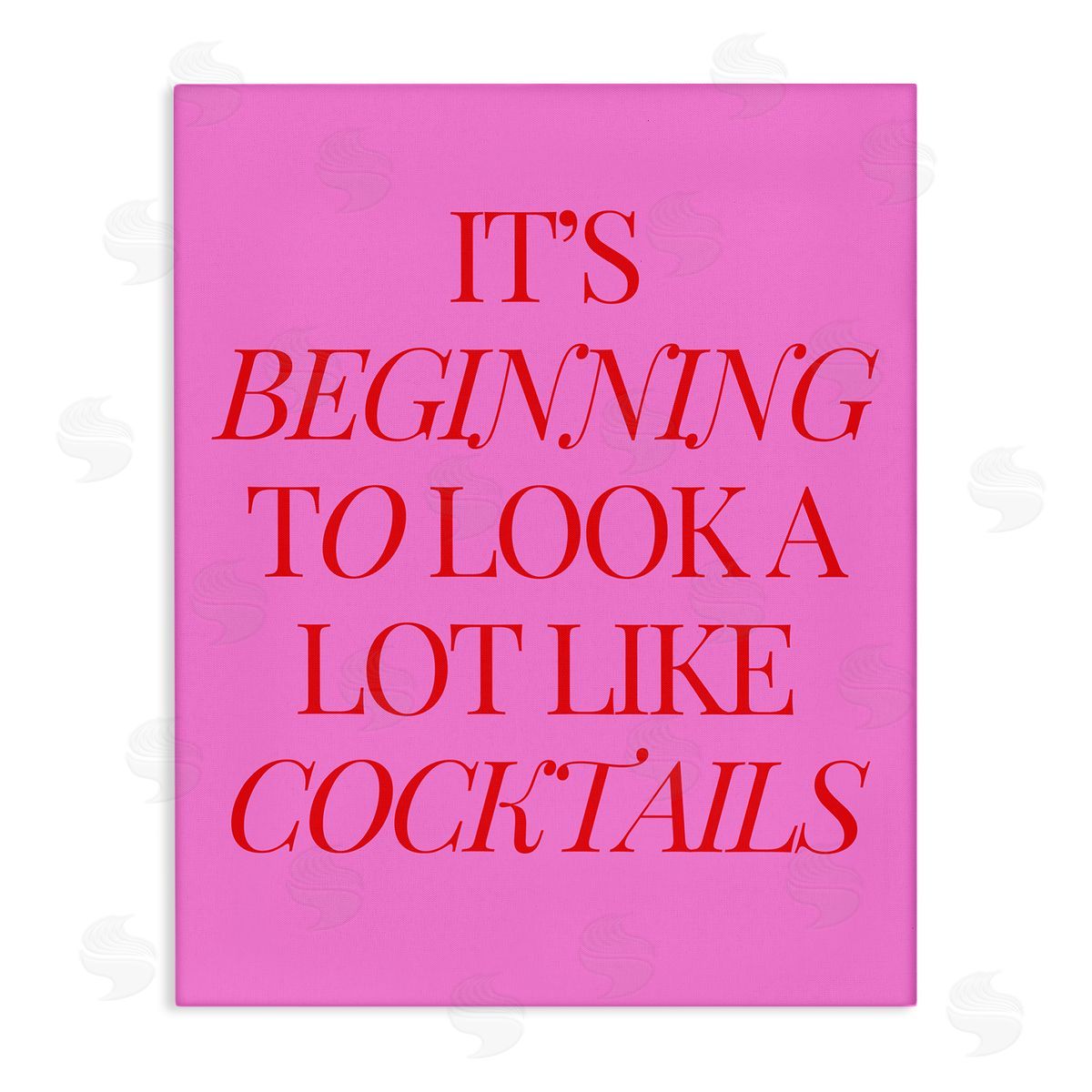 Beginning to Look Like Cocktails Canvas Wall Art, Home Decor by House of Lulu