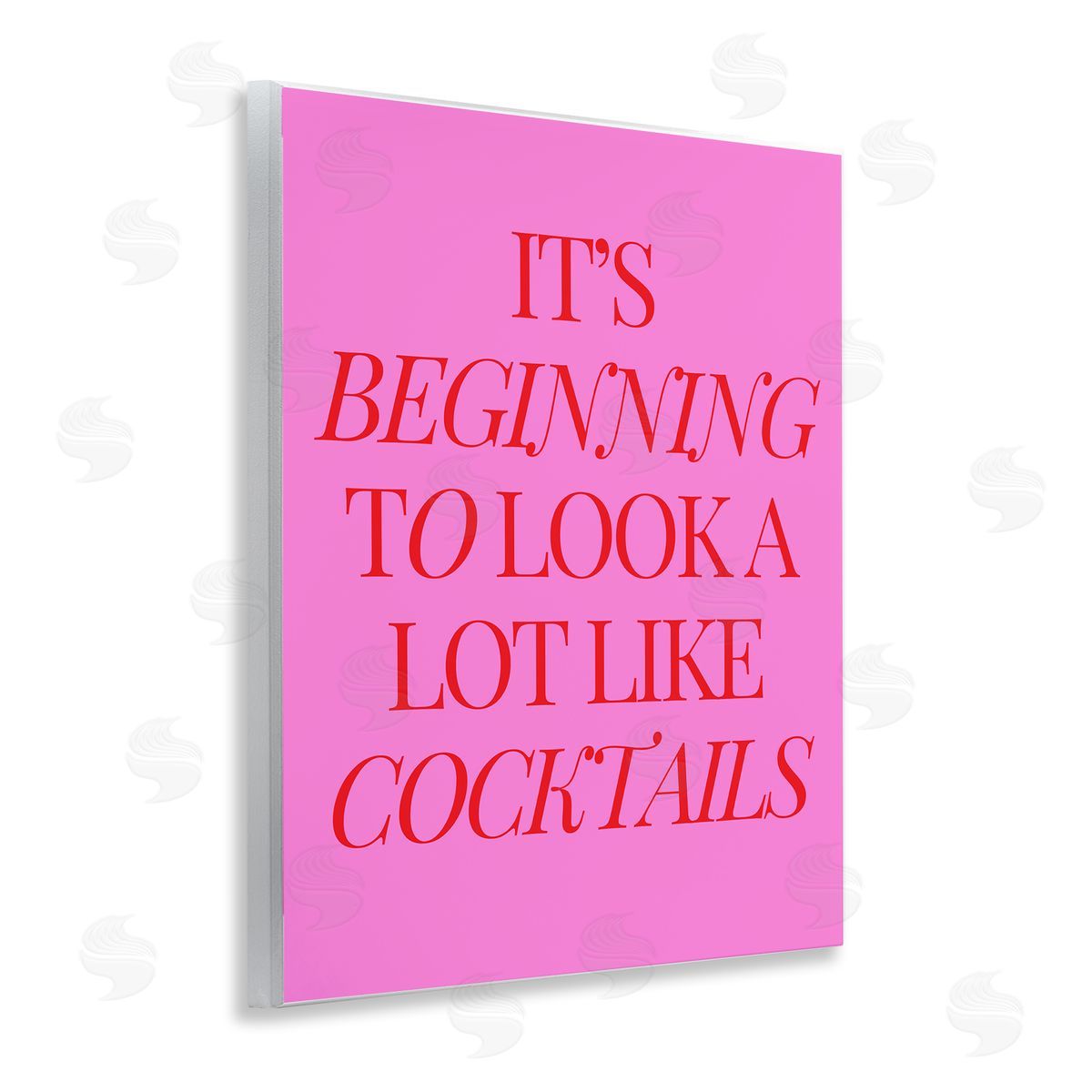Beginning to Look Like Cocktails Wood Plaque Wall Art, Home Decor by House of Lulu
