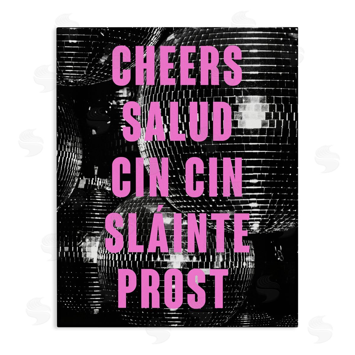 Cheers Various Languages Canvas Wall Art, Home Decor by House of Lulu
