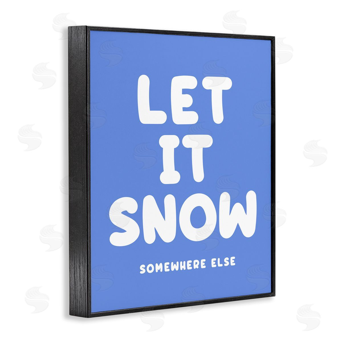 Snow Somewhere Else Black Frame Print Wall Art, Home Decor by House of Lulu