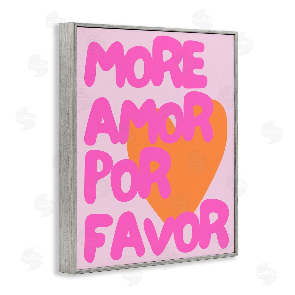 More Amor Por Favor Grey Frame Print Wall Art, Home Decor by House of Lulu