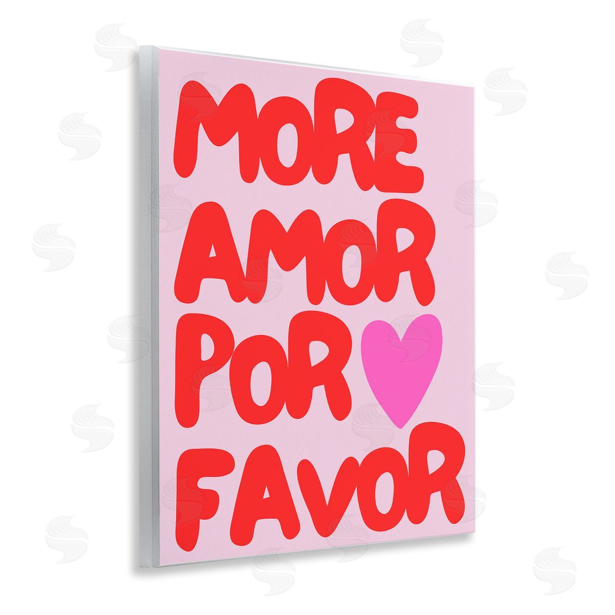 More Amor Phrase Wood Plaque Wall Art, Home Decor by House of Lulu