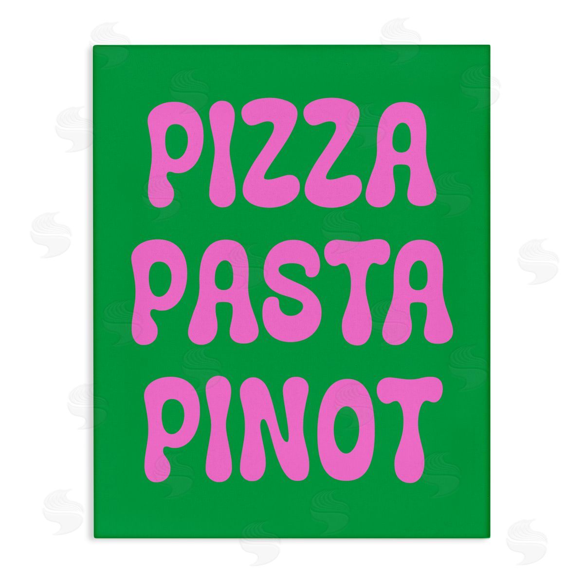 Pizza Pasta Pinot Canvas Wall Art, Home Decor by House of Lulu